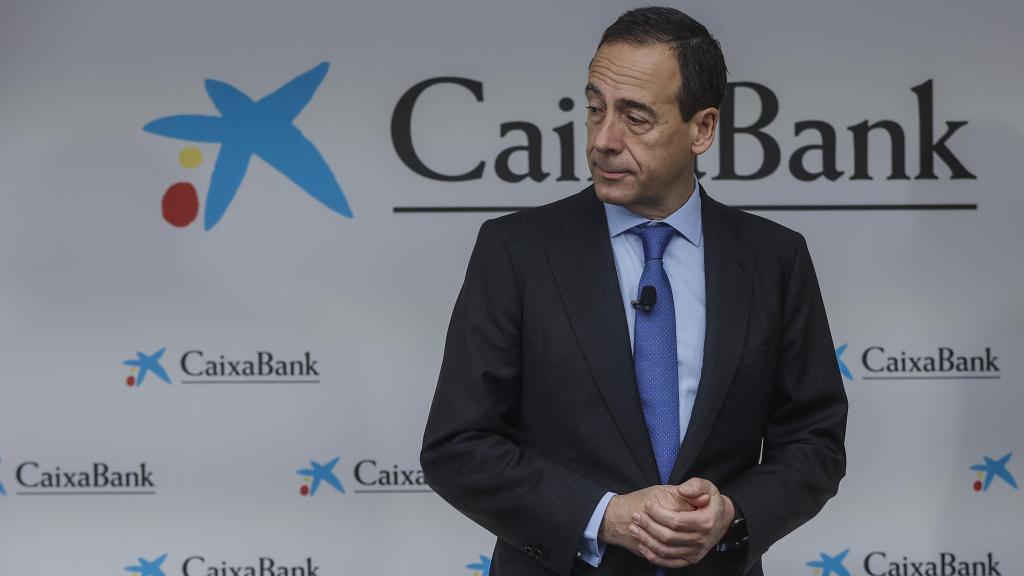 Gonzalo Gortázar, CEO de CaixaBank, en la presentación de resultados de 2024 del grupo.
