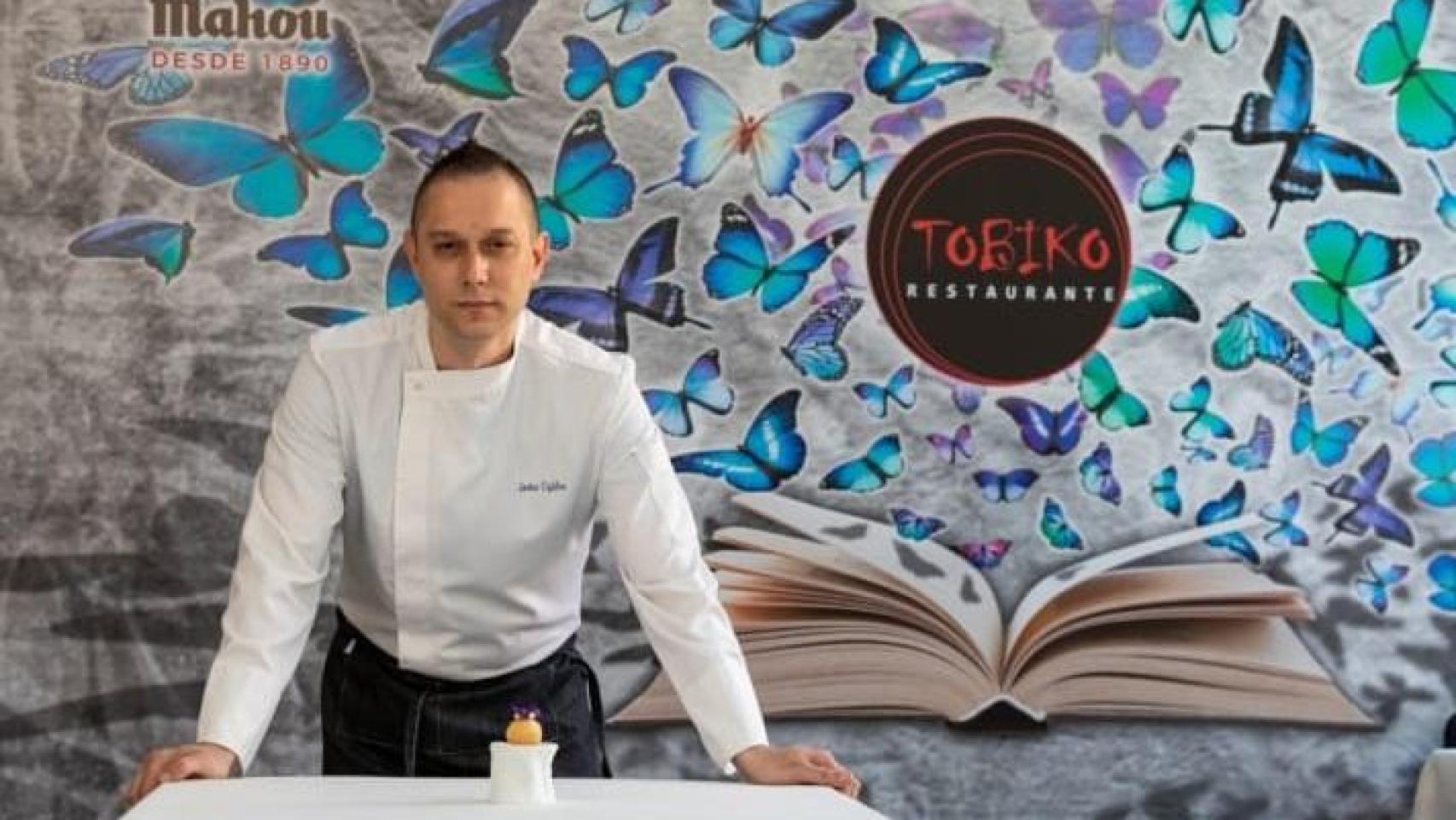 Javier Ugidos, en el restaurante ubicado en el toledano barrio de Buevista.