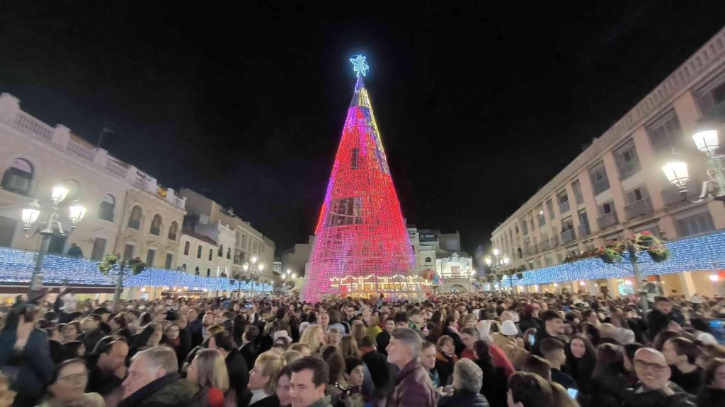 Encendido de luces de Navidad en Ciudad Real.