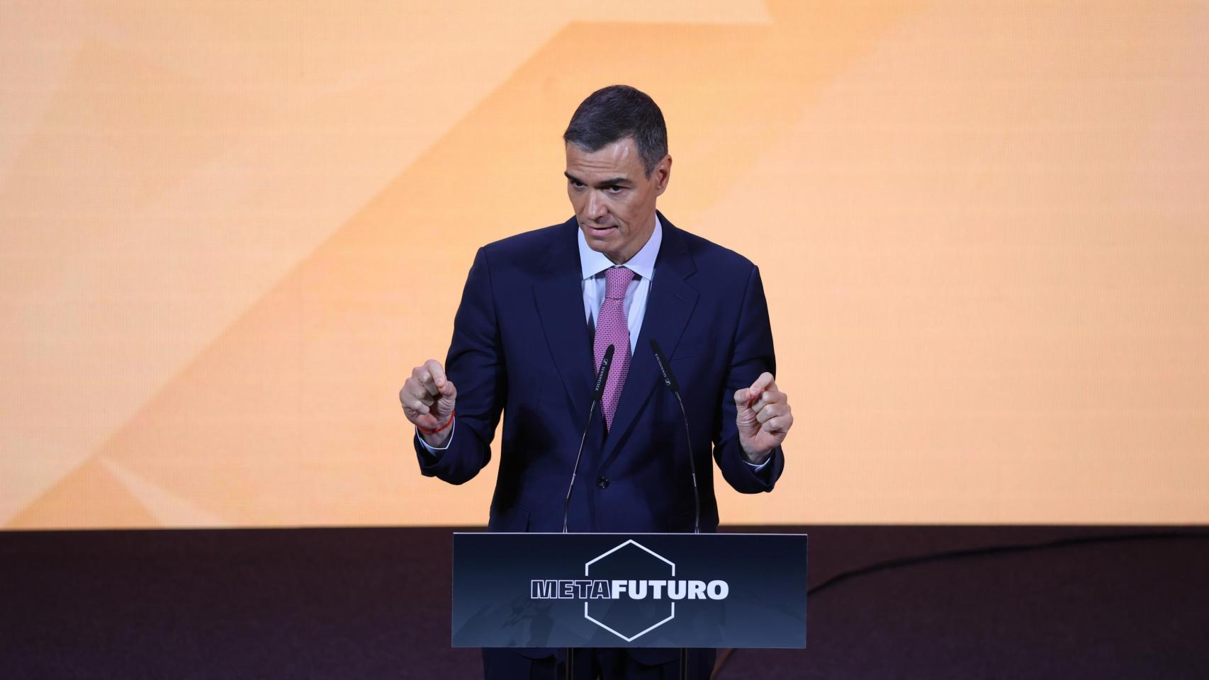 El presidente del Gobierno, Pedro Sánchez, durante su intervención el foro Metafuturo 2025.