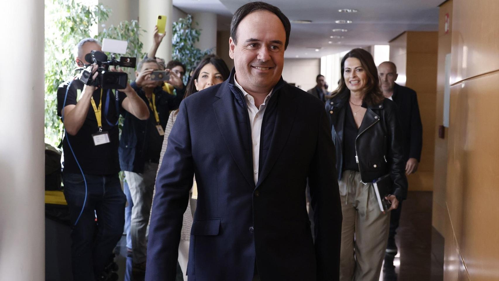 Juanfran Pérez Llorca registra de forma oficial su candidatura a la Presidencia de la Generalitat Valenciana. Rober Solsona / Europa Press