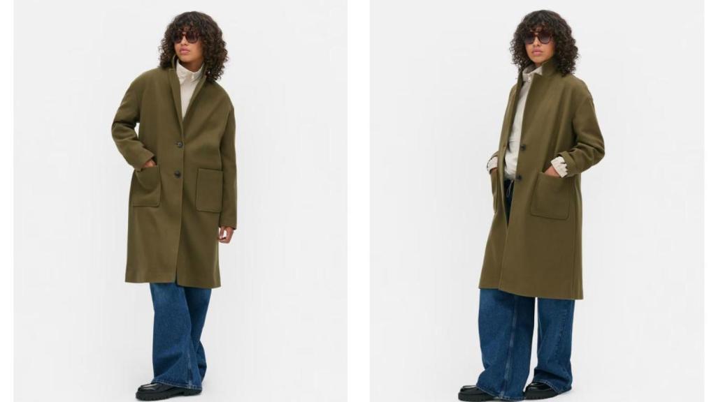 Abrigo midi con botonadura. Ref. 991137155418