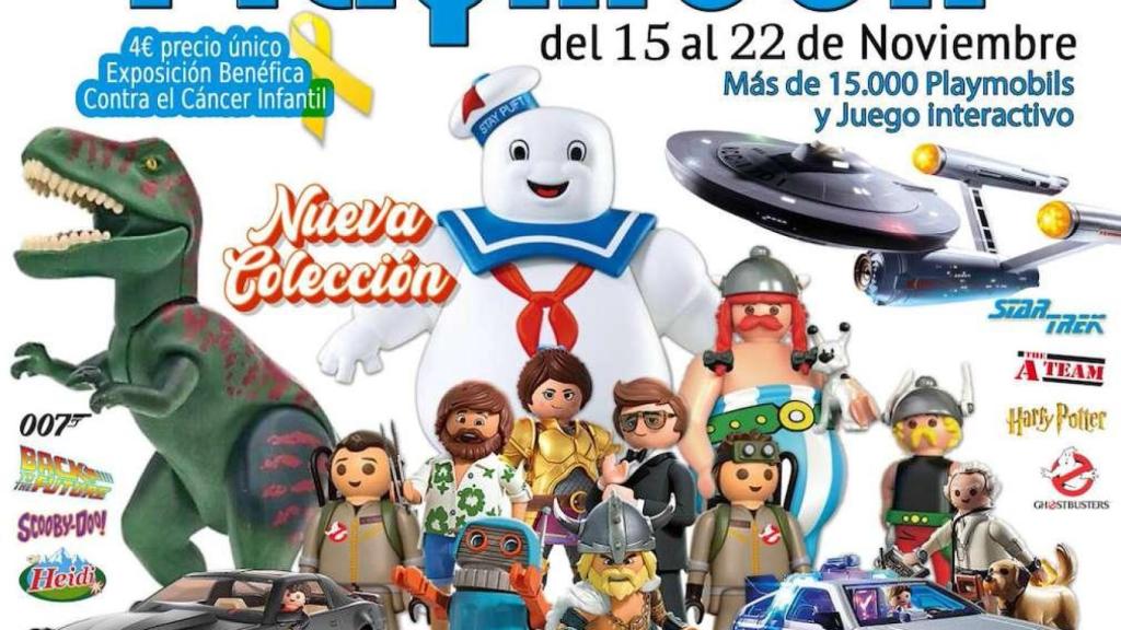 Cartel de la Gran Exposición Playmobil de Vigo