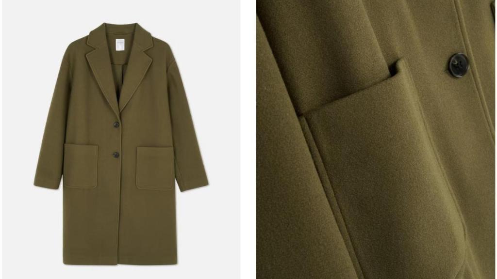 Abrigo midi con botonadura. Ref. 991137155418