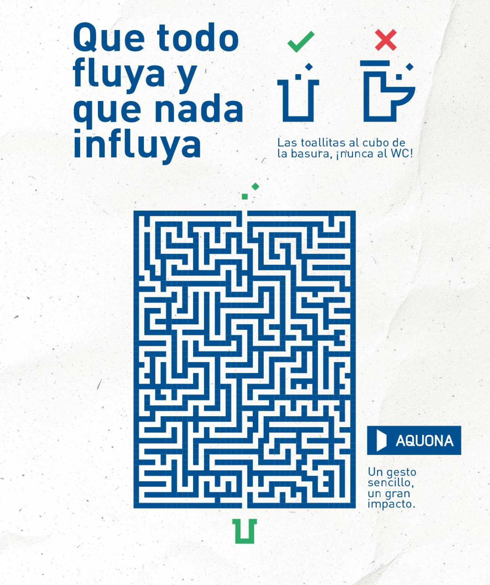 Cartel de Aquona por la campaña por el 19 de noviembre.