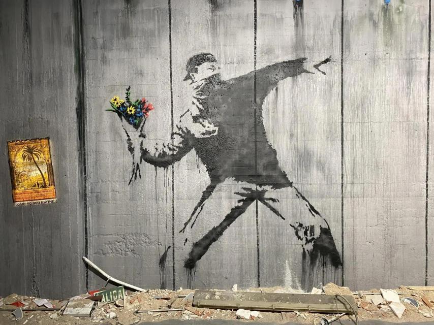 Mural de Banksy.