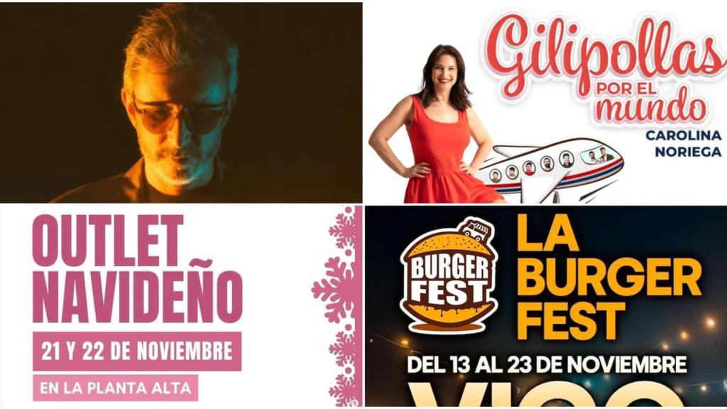 Planes que no te puedes perder este fin de semana en Vigo: Outlet Navideña, Xoel López, Burger Fest