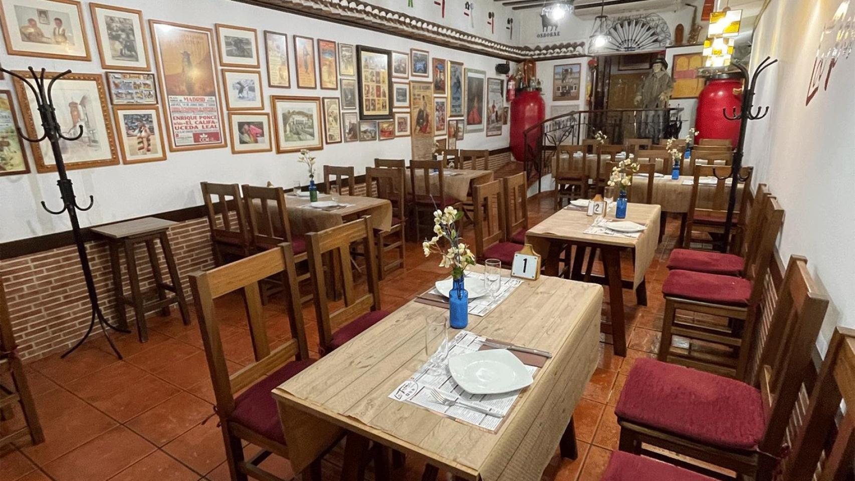 El interior del restaurante.
