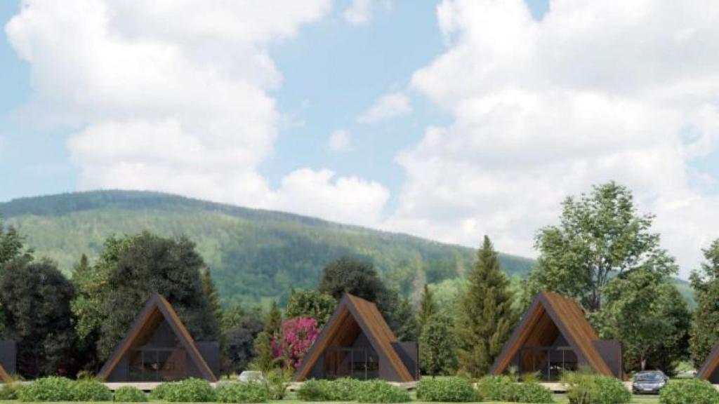 El área de bungalows