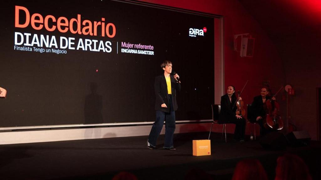 Diana de Arias durante la gala. EE