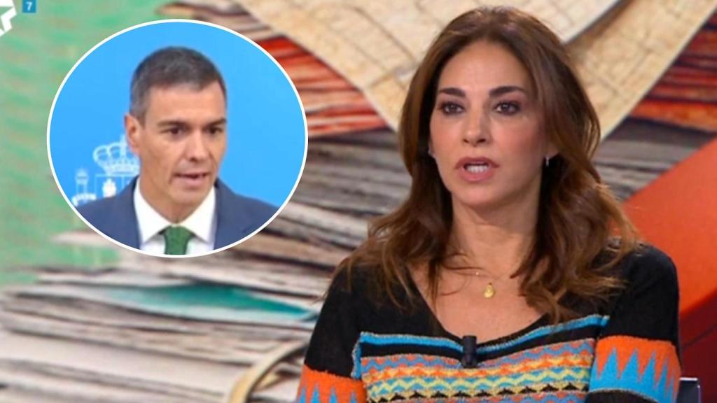 Pedro Sánchez y Mariló Montero, en un fotomontaje de BLUPER.