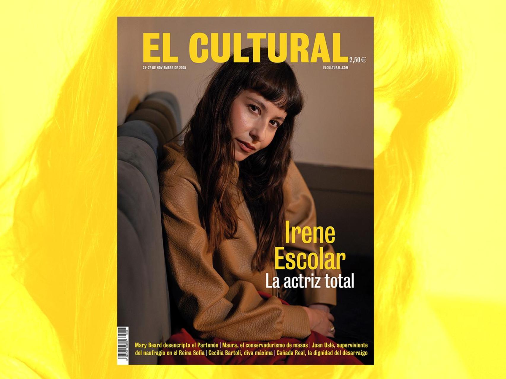 Irene Escolar fotografiada por Nieves Álvarez para la portada de El Cultural, 21 de noviembre.