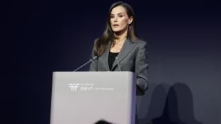 La Reina ofrece un discurso en el acto celebrado en Madrid.