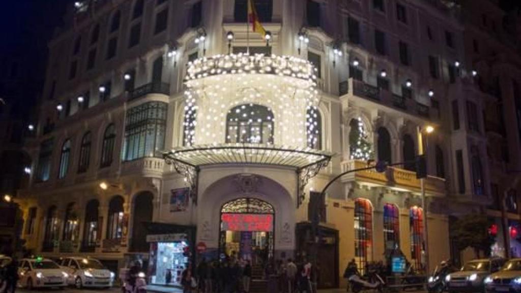 Vista del Mercadillo del Gato en la Gran Vía de Madrid.
