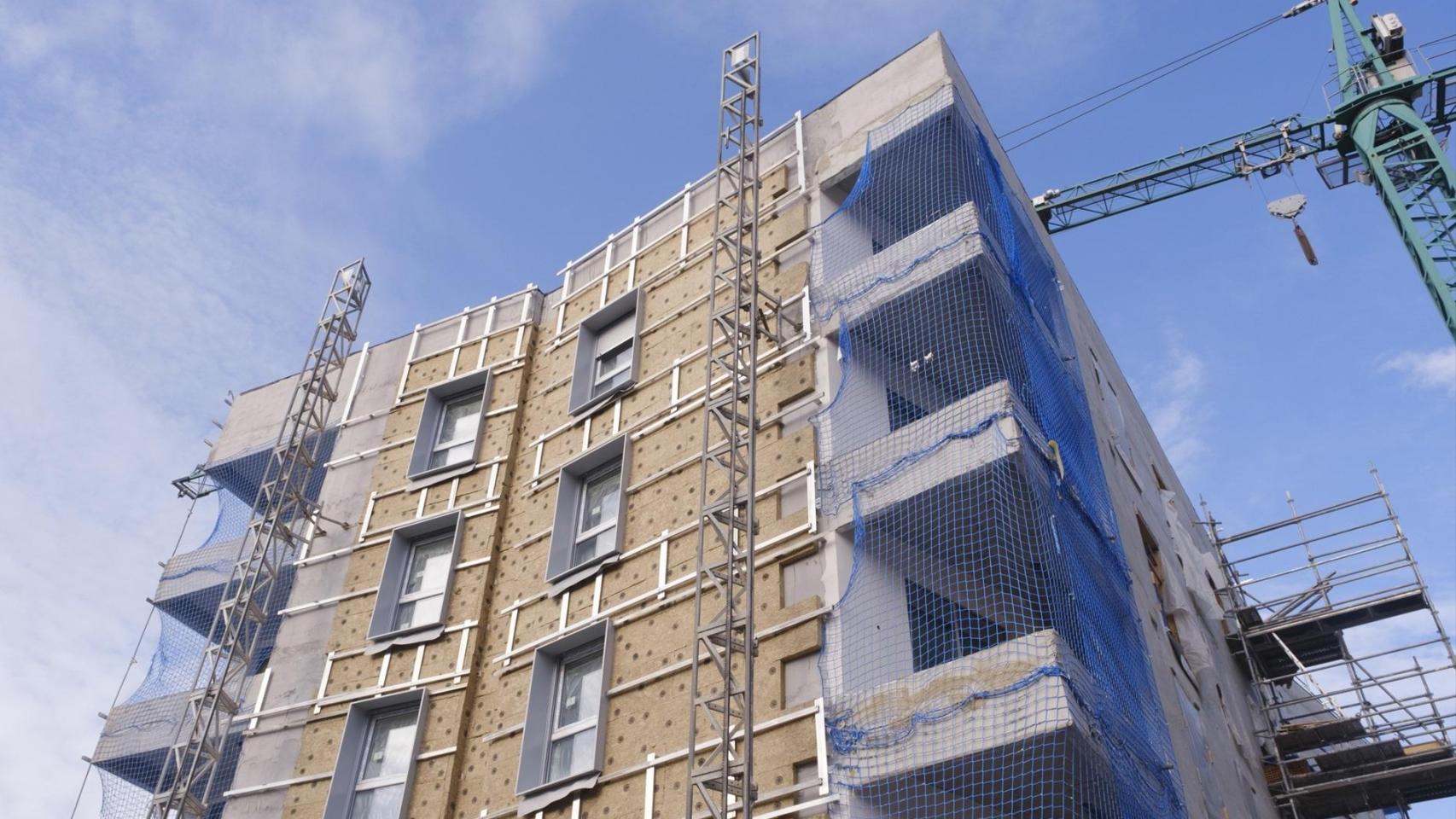 Viviendas en construcción.