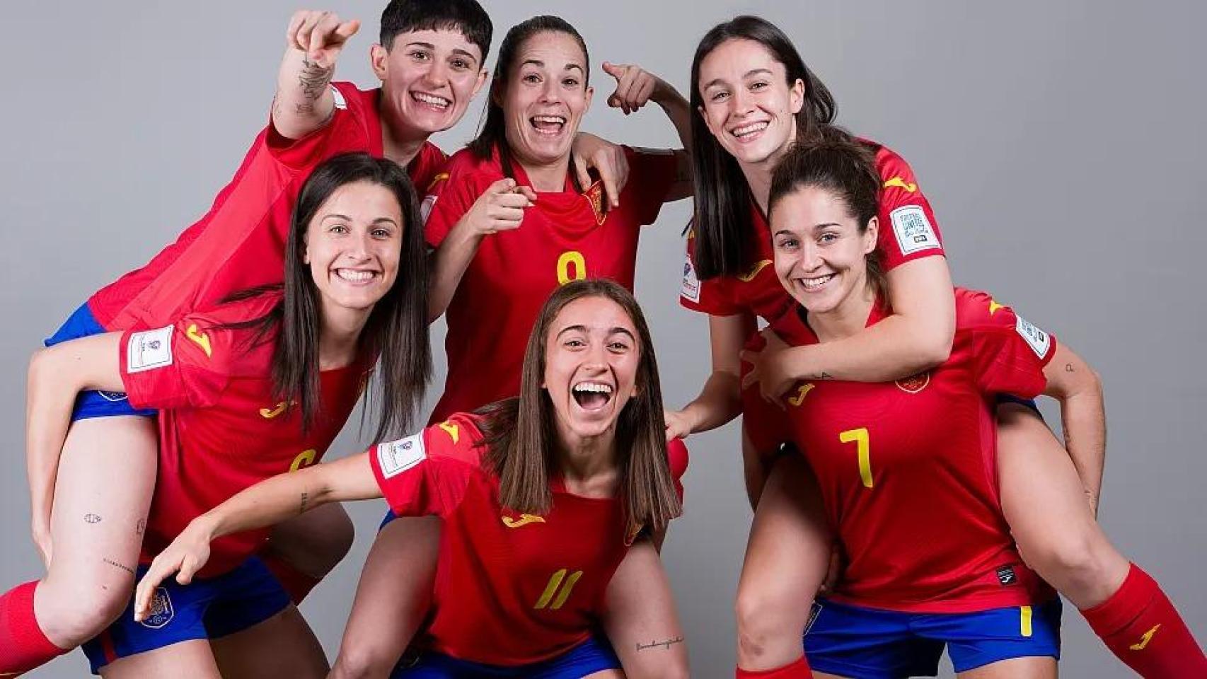 Jugadoras de la selección española de futbol sala femenino