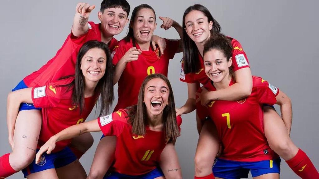 Jugadoras de la selección española de futbol sala femenino