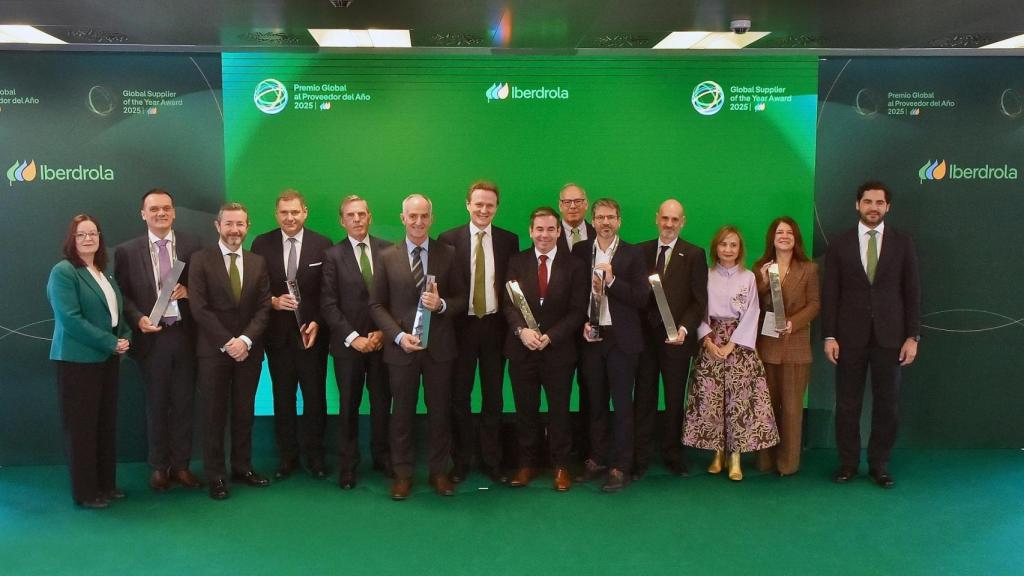 Foto de familia de los premiados. Foto: Iberdrola.