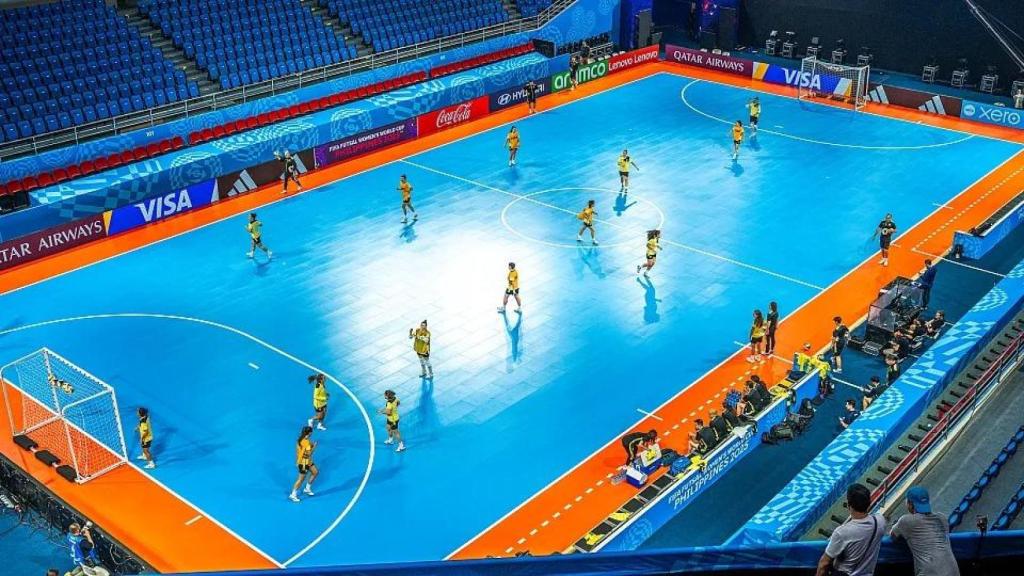 La selección española entrena por primera vez el PhilSports Arena