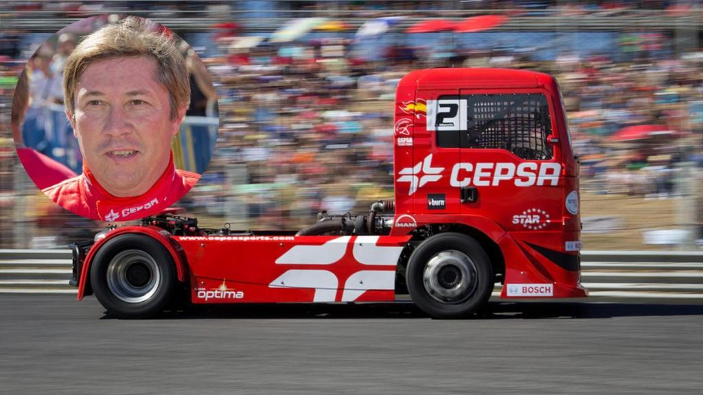 El piloto Antonio Albacete durante el GP Camión de España 2013.