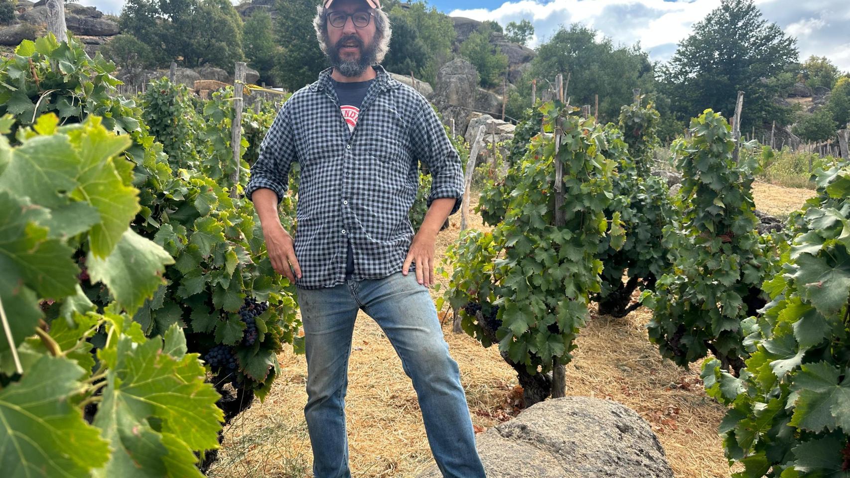 Daniel Landi, en la viña de Comando G.