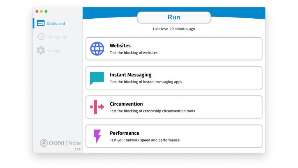 OONI Probe para macOS