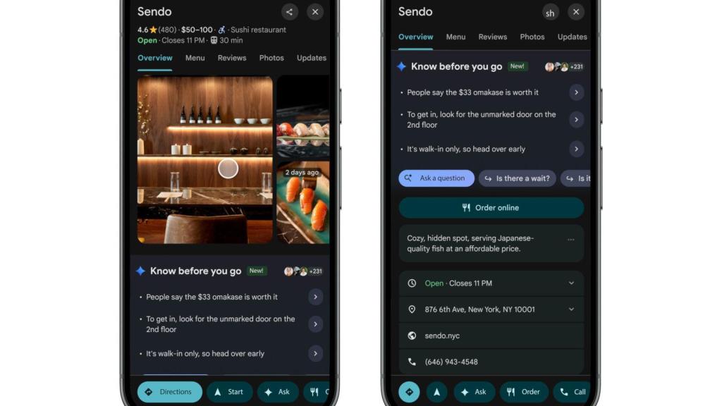 Nueva integración de Gemini en Google Maps
