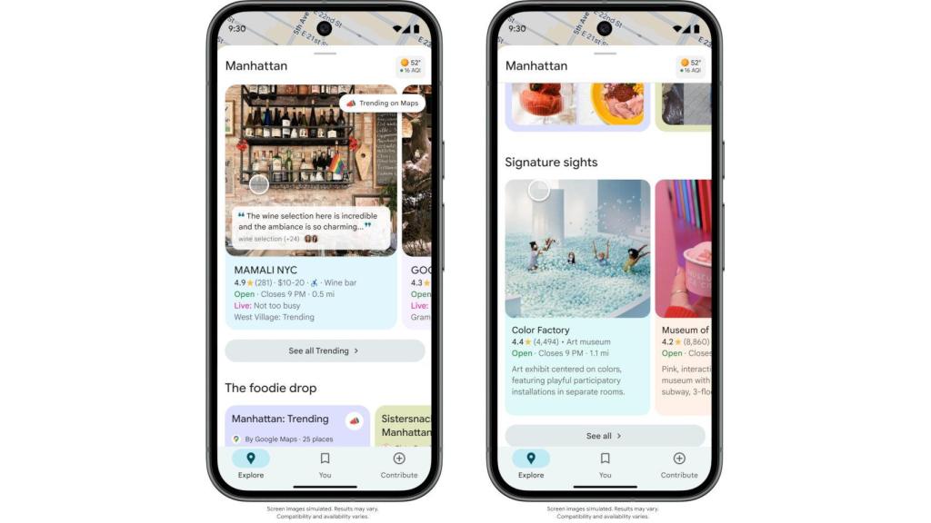 Nueva sección trending en Google Maps