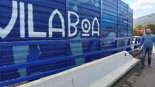 El nuevo mural de Vilaboa, en Pontevedra.