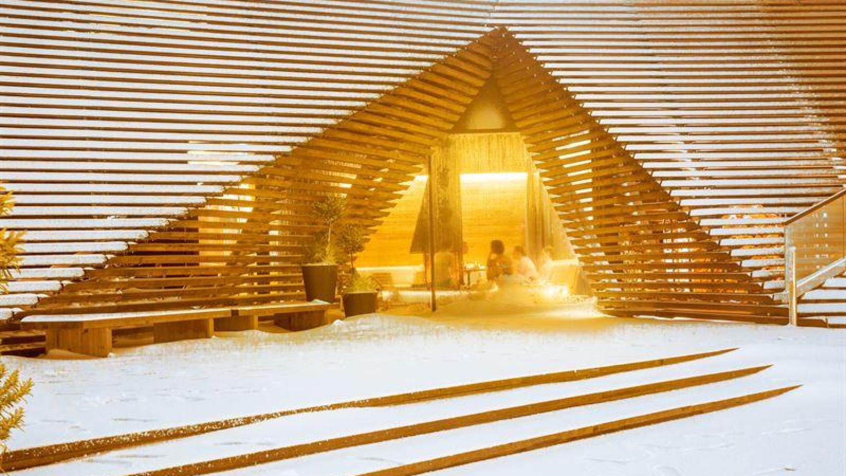 La sauna Löyly, en la costa de Helsinki,