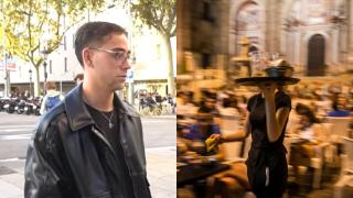 Montaje con una imagen de Abel y una imagen de archivo de una camarera.