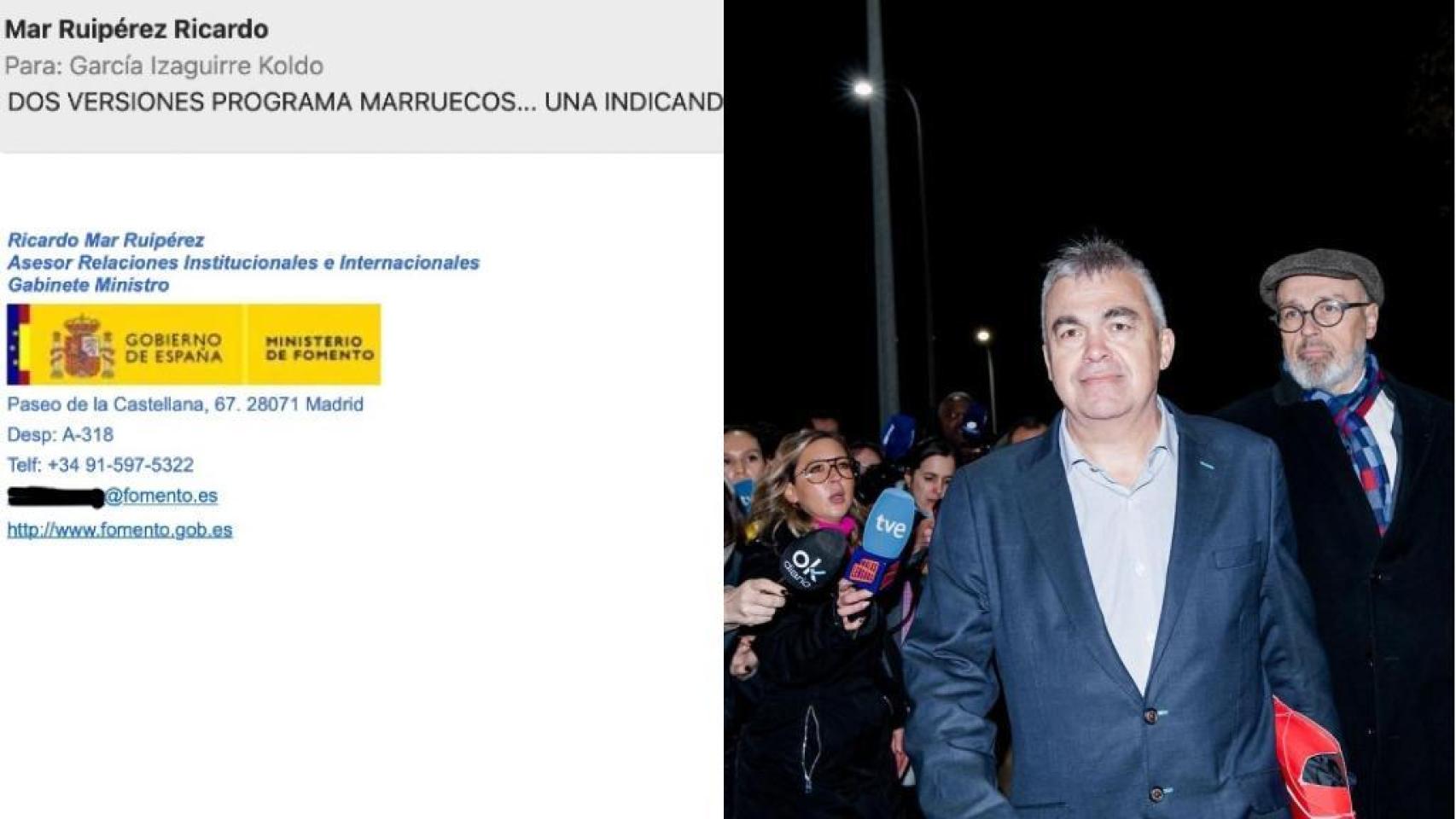 Transportes reajustó el viaje a Marruecos donde coló a Cerdán para que asistiera a citas clave con ministros del país vecino