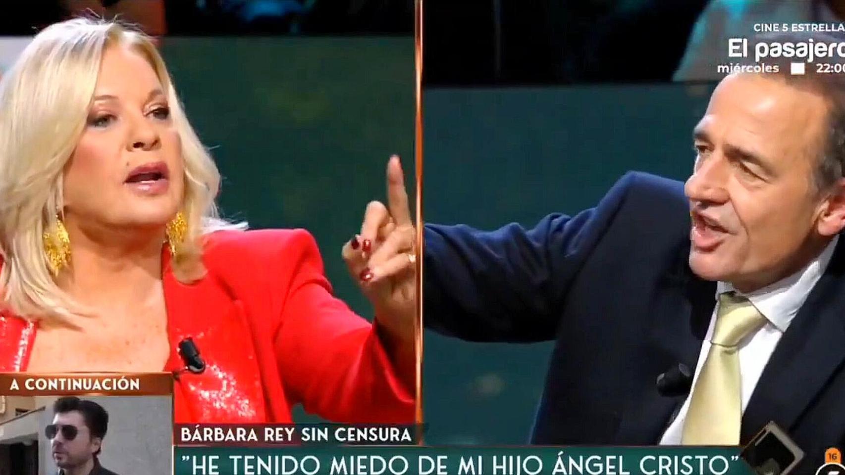 Bárbara Rey y Alessandro Lequio se enfrentan en Telecinco.