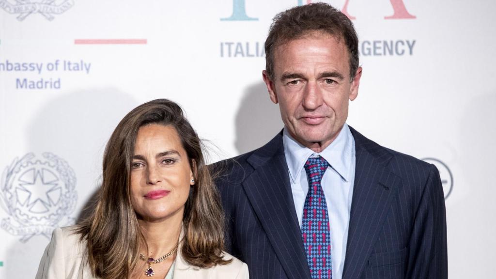 María Palacios y Alessandro Lequio, en un acto celebrado en Madrid en 2021.