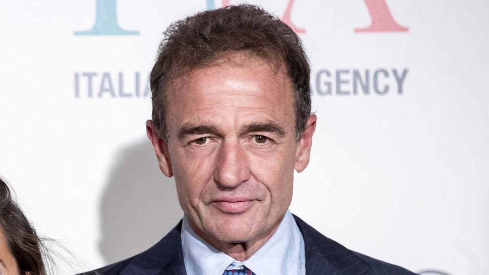 María Palacios y Alessandro Lequio, en un acto celebrado en Madrid en 2021.