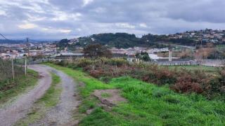 Monte Alfeirán, al fondo en el centro, visto desde Monte Mero.