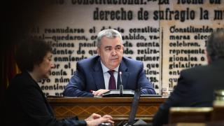 Santos Cerdán, en la 'comisión Koldo' del Senado, el 30 de abril de 2024.