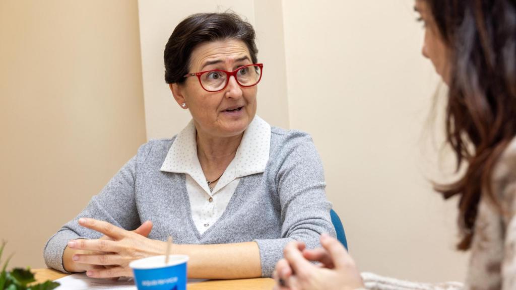 María Del Mar Azaña durante la entrevista realizada en la sede de APANAS.