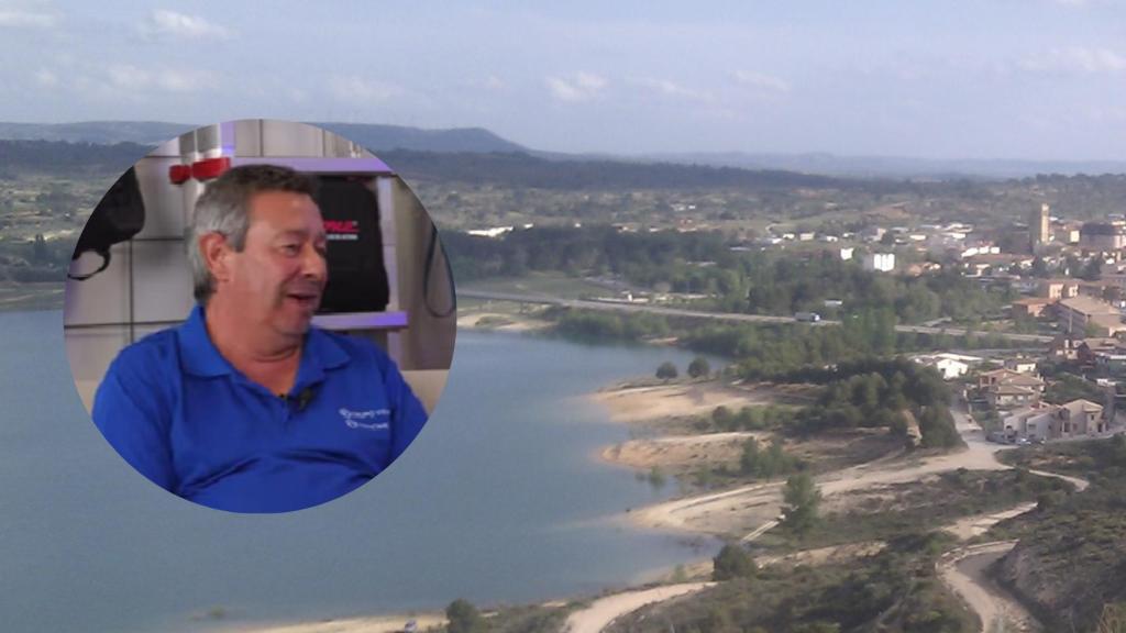 Montaje de Paco Maqueda con una imagen de Sacedón (Wikipedia, Miguel Ángel Villar (areaturistica))