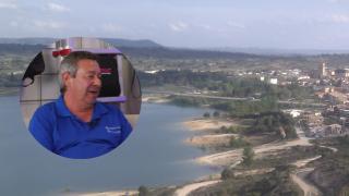 Montaje de Paco Maqueda con una imagen de Sacedón (Wikipedia, Miguel Ángel Villar (areaturistica))