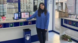 Sara, lotera en la Administración 'A Casa da Sorte' en Vigo