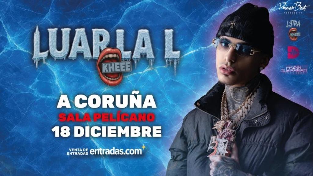 El cantante urbano Luar la L llega a la sala Pelícano con su nueva gira