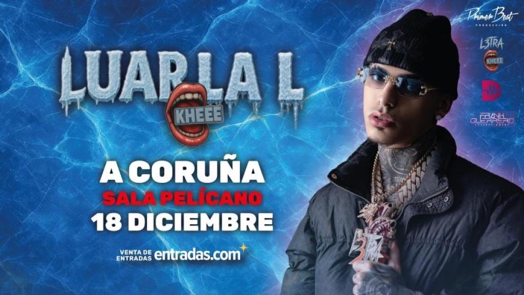 El cantante urbano Luar la L llega a la sala Pelícano con su nueva gira