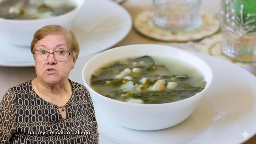 Magdalena, abuela de 7 nietos, confiesa su mejor receta de caldo gallego