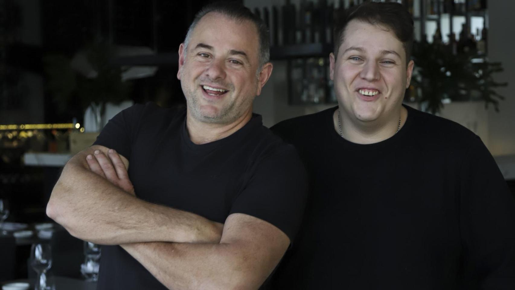Franco y Donato Malacisa, el padre e hijo argentinos en su primer restaurante en Madrid, Brazza.
