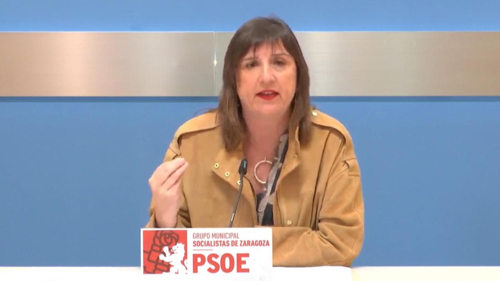 Lola Ranera, portavoz del PSOE Zaragoza.
