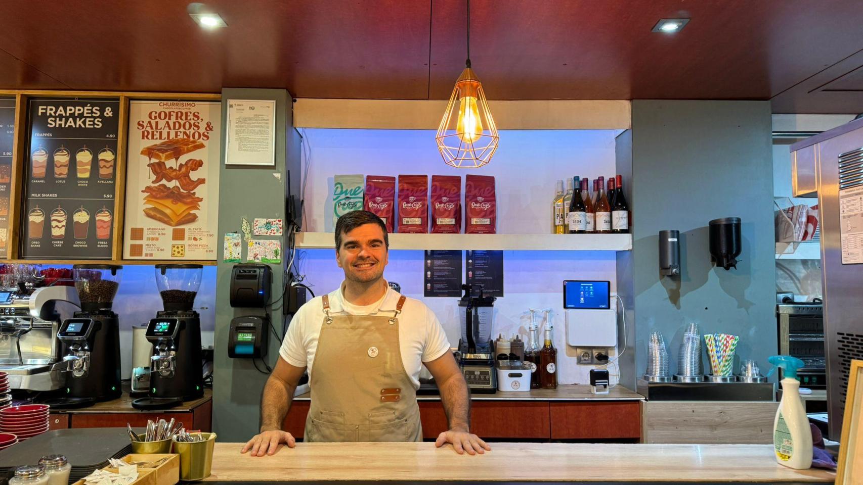 Chema, dueño de Churrísimo.