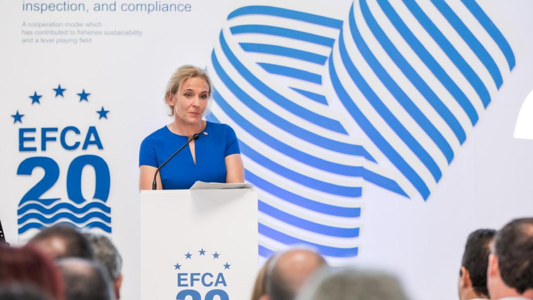 La directora de la Agencia Europea de la Pesca, Dr. Susan Steele