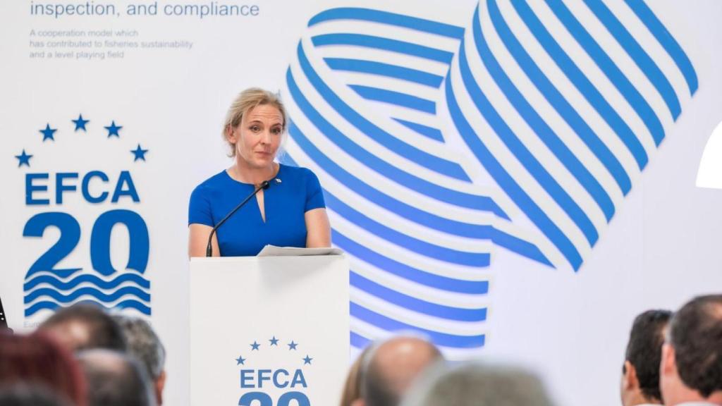 La directora de la Agencia Europea de la Pesca, Dr. Susan Steele