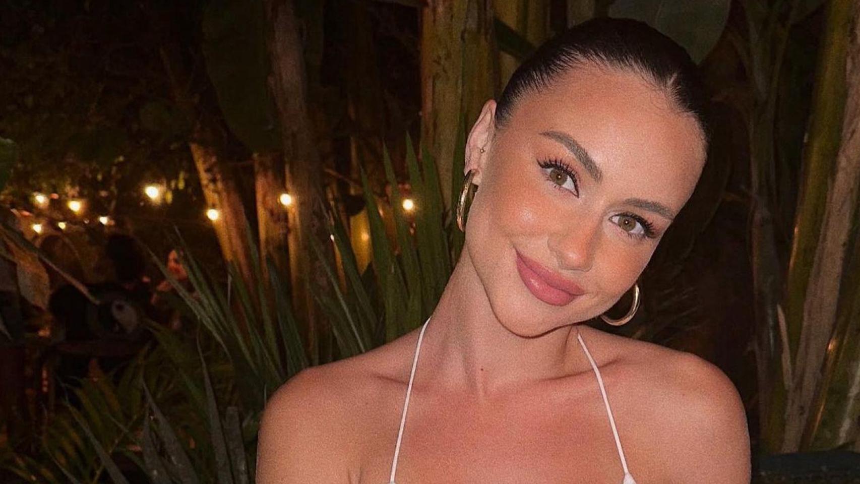 Abril, empresaria, en una foto de sus redes sociales.